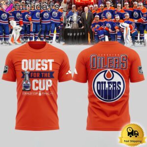 NHL Quest Of The Cup Stanley Cup Final 2024 Edmonton Oilers 3D T-Shirt