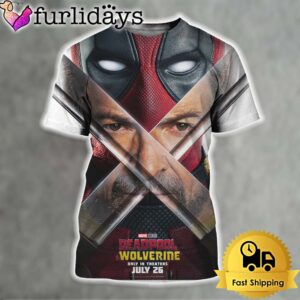 New Poster Deadpool And Wolverine Hughkatana Matata Theaters On July 26 2024 All Over Print T-Shirt