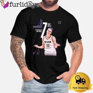 Official Caitlin Clark Tied For Most By WNBA Rookie 7 Made Threes Unisex T-Shirt