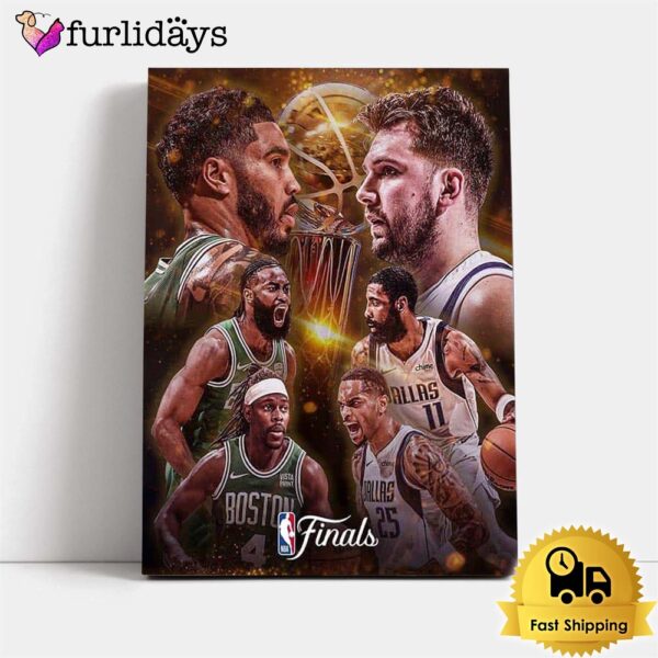 Poster NBA Finals 2024 Dallas Mavericks Vs Boston Celtics Home Decor Poster Canvas