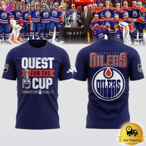 Quest Of The Cup Stanley Cup Final 2024 Edmonton Oilers NHL 3D T-Shirt