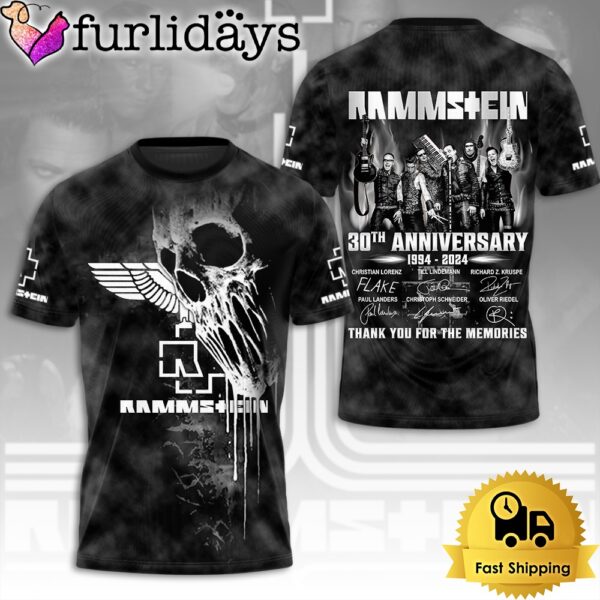 Rammstein 2024 Europe Stadium Tour 30 Years Passionate Explosive Music All Over Print T-Shirt