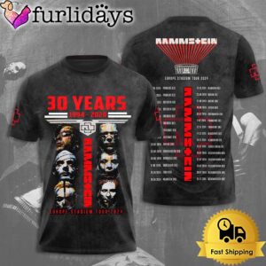 Rammstein 2024 Europe Stadium Tour 30Th There Are Still Many Songs To Be Sung All Over Print T-Shirt