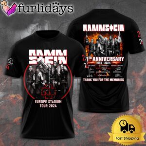 Rammstein Europe Stadium Tour 2024 A Legendary Musical Journey 30 Years All Over Print T-Shirt