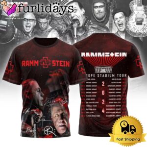 Rammstein Europe Stadium Tour 2024 Sets The European Stage On Fire  All Over Print T-Shirt