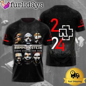 Rammstein Europe Stadium Tour Immortal Metal Legend 2024 All Over Print T-Shirt