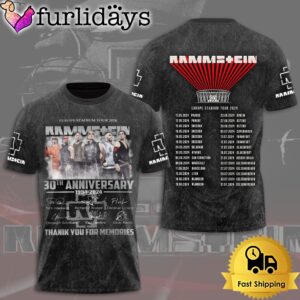 Rammstein Legendary Celebration Tour 2024 All Over Print T-Shirt