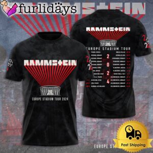 Rammstein Let’s Write History Europe Stadium Tour 2024 All Over Print T-Shirt