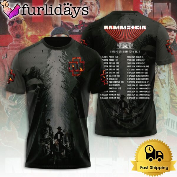 Rammstein Metal Legend Returns Europe Stadium Tour 2024 All Over Print T-Shirt