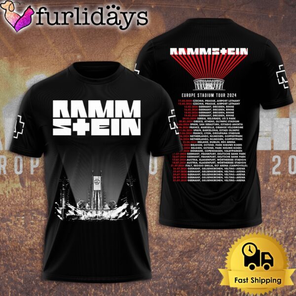 Rammstein Music Explosion Europe Stadium Tour 2024 All Over Print T-Shirt