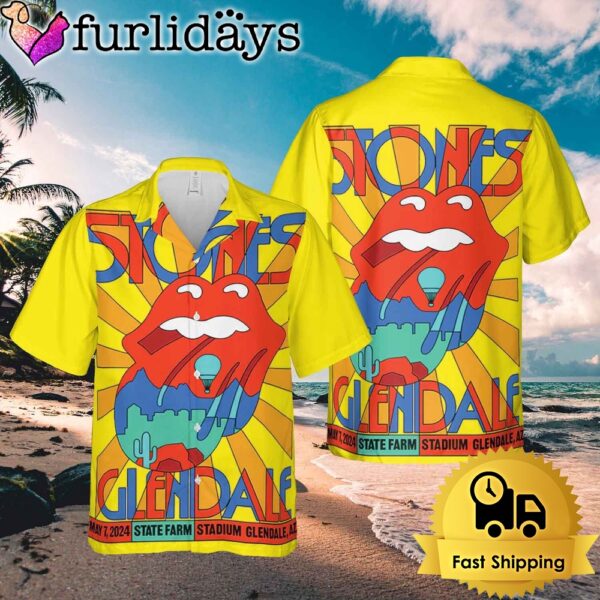 Rolling Stones Hackney Diamonds Glendale, AZ 2024 Hawaiian Shirt
