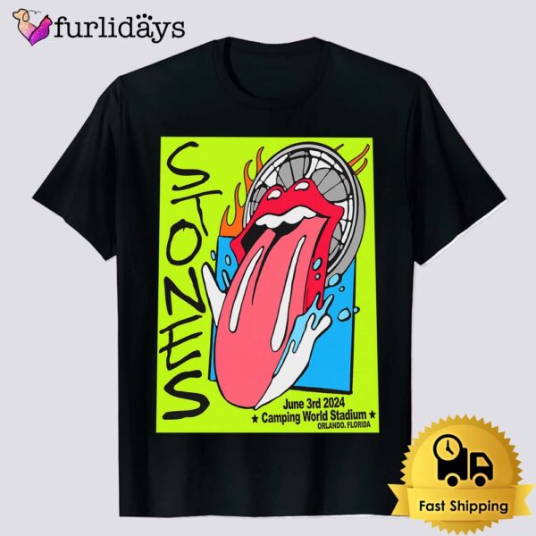 Rolling Stones Show At Camping World Stadium In Orlando Florida Lithograph Unisex T-Shirt