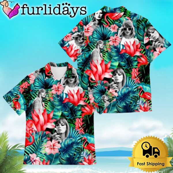 Taylor Swift Floral Tropical Hawaiian Shirt