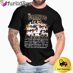 The Giants Legend Willie Mays Thank You For The Memories Signature T Shirt