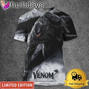 Tom Hardy Eddie Brock Return In Venom 3 The Last Dance 2024 All Over Print T-Shirt