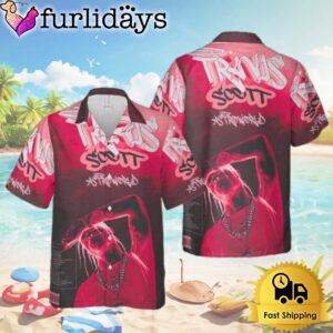 Travis Scott Astroworld Black And Pink Color 2024 Hawaiian Shirt