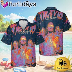 Travis Scott On Galaxy Painting Style 2024 Hawaiian Shirt