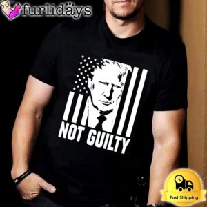 Trump Not Guilty Flag T-shirt