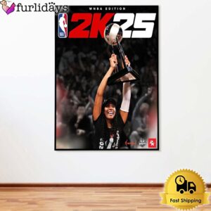 A’ja Wilson Of Las Vegas Aces Is NBA 2K25 Officially WNBA Edition Cover Poster Canvas