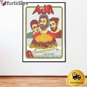 AJR The Maybe Man Tour At Heritage Bank Center Cincinnati OH On July 23 2024 Poster
