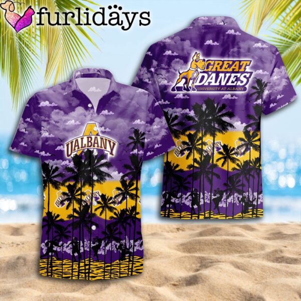 Albany Great Danes Palms Tree Hawaiian Shirt