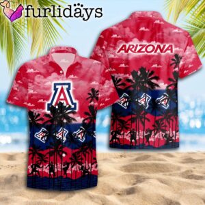 Arizona Wildcats Palms Tree Hawaiian Shirt