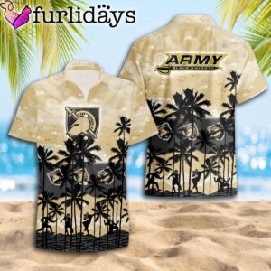 Army Black Knights Palms Tree Hawaiian Shirt