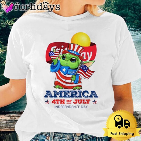 Baby Yoda Fritolay’s America 4th Of July Unsiex T-Shirt