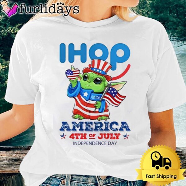 Baby Yoda Ihop’s America 4th Of July Unsiex T-Shirt