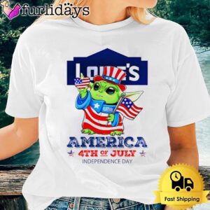 Baby Yoda Lowe’s America 4th Of July Unsiex T-Shirt