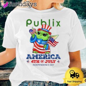 Baby Yoda Publix’s America 4th Of July Unsiex T-Shirt