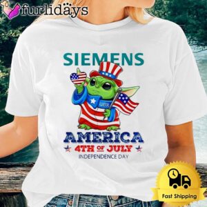 Baby Yoda Siemens America 4th Of July Unsiex T-Shirt
