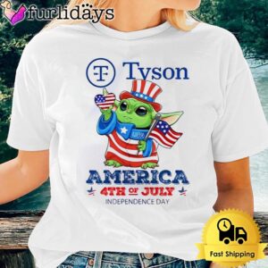 Baby Yoda Tyson America 4th Of July Unsiex T-Shirt