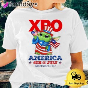 Baby Yoda XPO America 4th Of July Unsiex T-Shirt