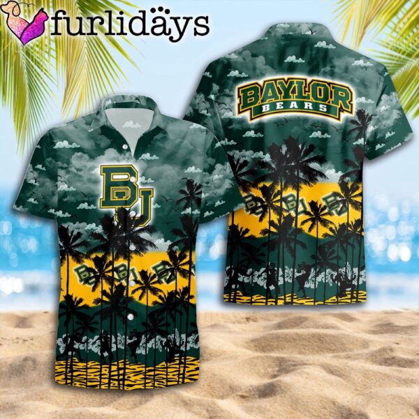 Baylor Bears Palms Tree Hawaiian Shirt