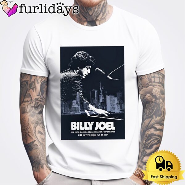 Billy Joel July 25 2024 Madison Square Garden In New York NY T Shirt