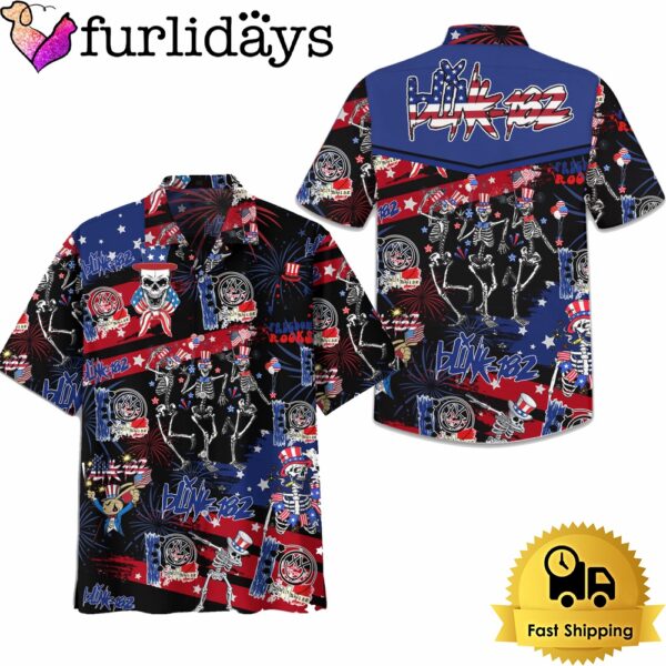 Blink 182 Freedom Rocks 4Th Of July Hawaiian Shirt