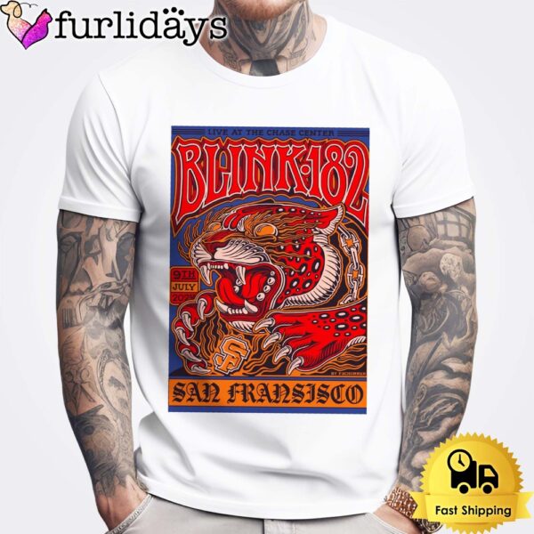 Blink 182 Live At The Chase Center San Francisco On July 2024 Unisex T-Shirt