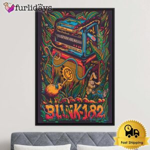 Blink-182 Tour 2024 New Zealand Poster Canvas