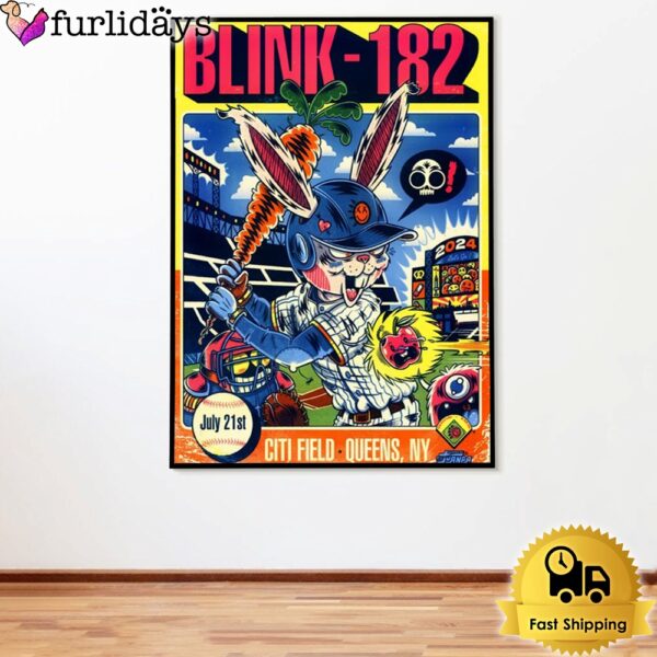 Blink 182 Tour At Citi Field In Queens NY On July 21 2024 Poster Canvas