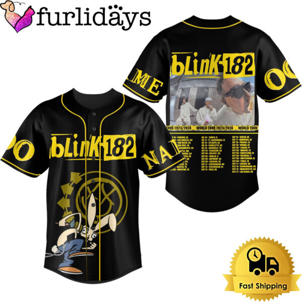 Blink 182 World Tour 2024 Baseball Jersey