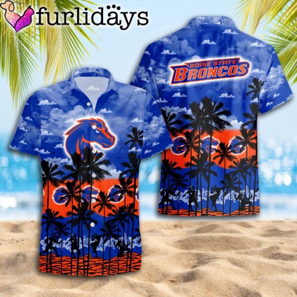 Boise State Broncos Palms Tree Hawaiian Shirt