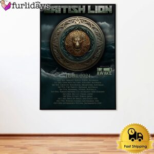 British Lion Tour 2024 Poster Canvas