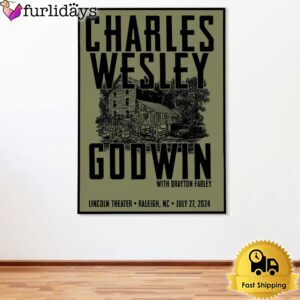 Charles Wesley Godwin Live At Lincoln Theatre Raleigh NC On July 27 2024 Poster Canvas