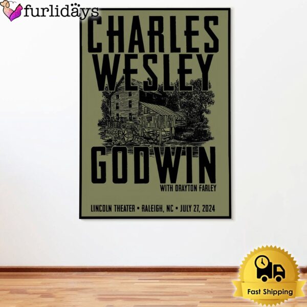 Charles Wesley Godwin Live At Lincoln Theatre Raleigh NC On July 27 2024 Poster Canvas