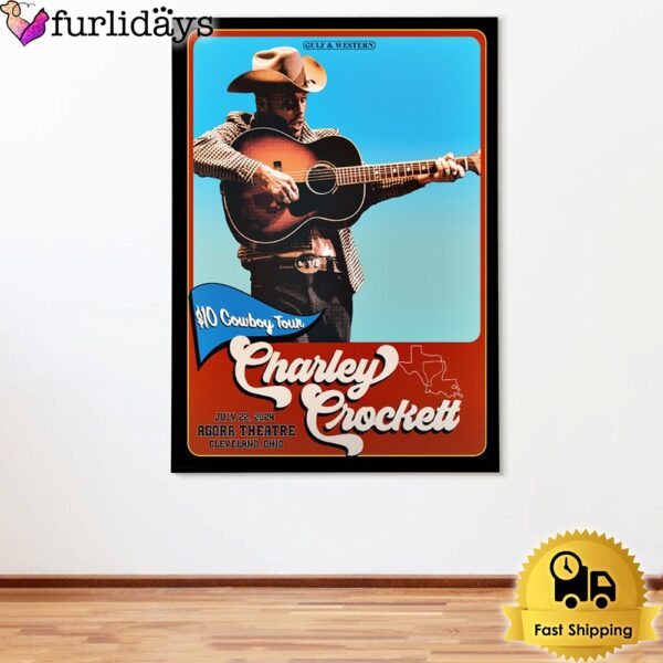 Charley Crockett At Agora Theatre In Cleveland OH On July 22 2024 Poster Canvas