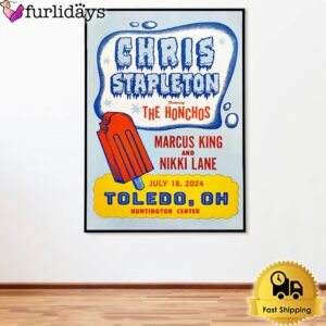 Chris Stapleton July 18 2024 Huntington Center in Toledo OH Poster Canvas