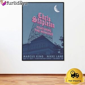 Chris Stapleton Tour In Columbus OH On July 19 2024 Poster Canvas