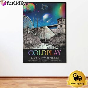 Coldplay Music Of The Spheres At Merkur Spiel-Arena Dusseldorf Germany On July 23 2024 Poster Canvas