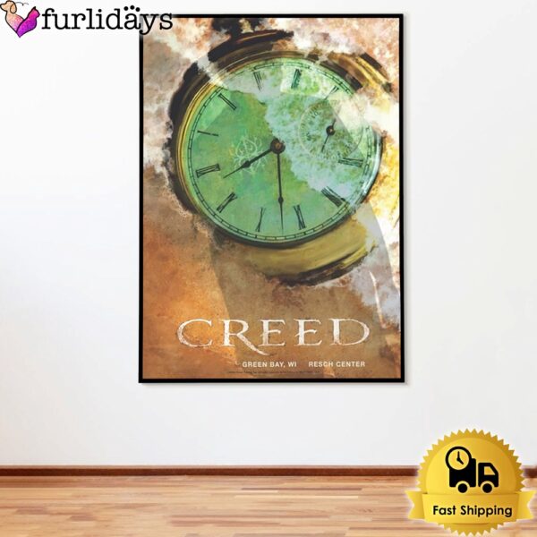 Creed Summer Tour In Green Bay At Resch Center On July 2024 Poster Canvas